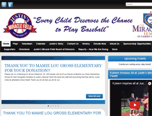 Tablet Screenshot of camdenmiracleleague.com